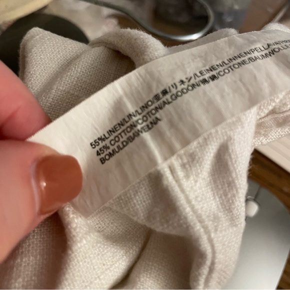 Moon River White Linen Pants size small - Picture 5 of 5